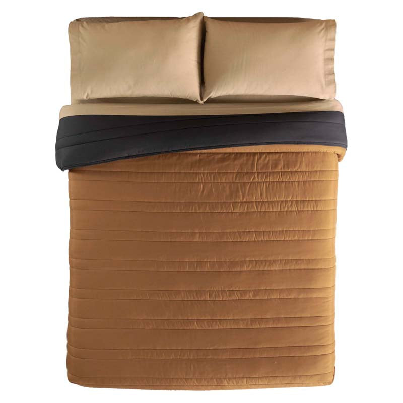 Edredón Basic Ocre Doble Vista