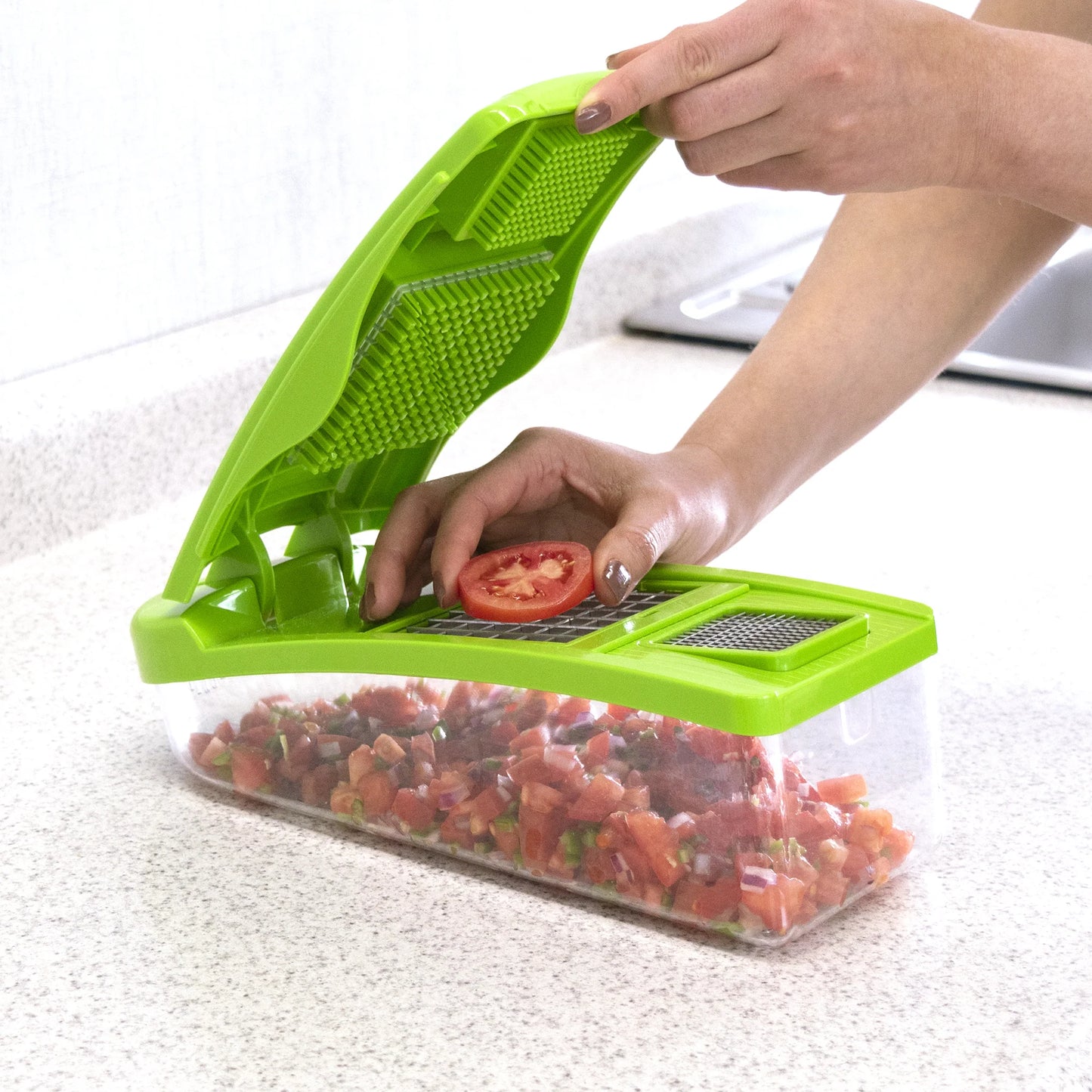 Picador de Cocina Versátil VIA-PRACTIC Verde Vibrante